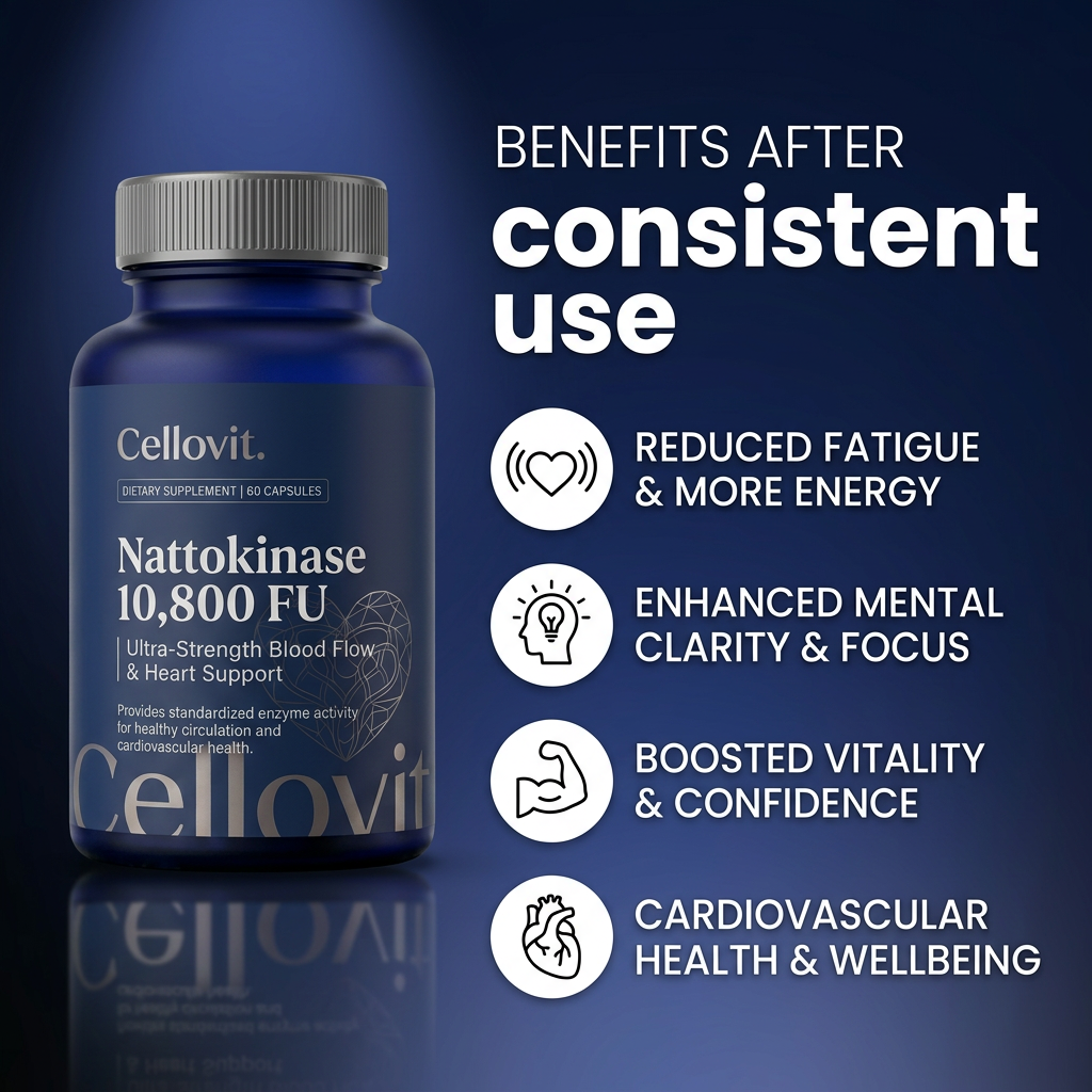 Nattokinase 10,800 FU — Advanced Blood Flow & Heart Support