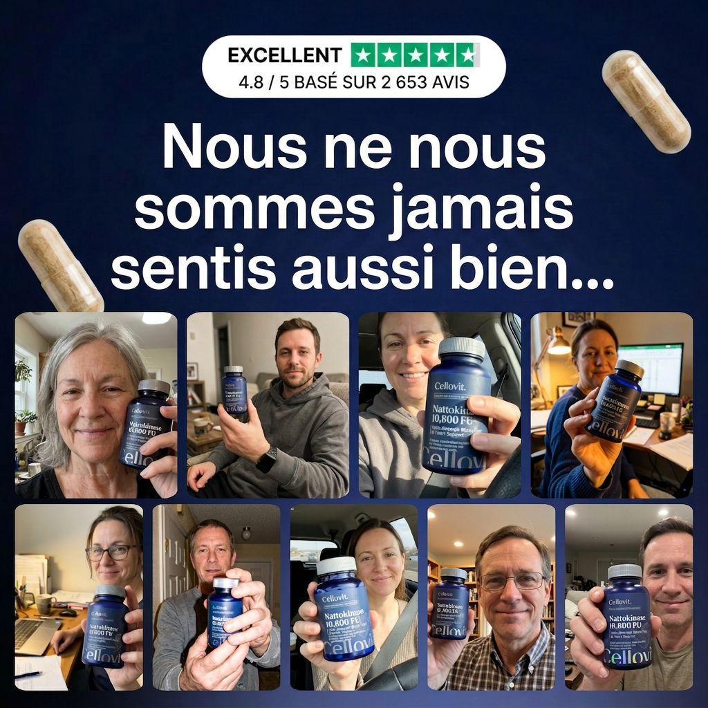 Nattokinase 10 800 FU — Soutien avancé de la circulation sanguine et du cœur