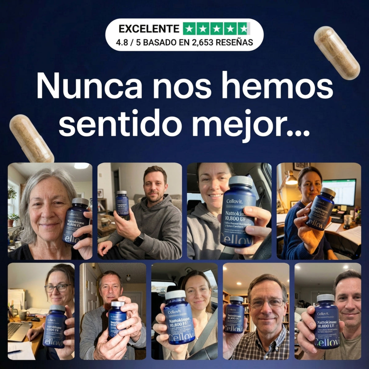 Nattokinase 10.800 FU — Apoyo avanzado para la circulación y el corazón
